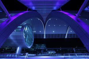 Exterior view of Dubai airport