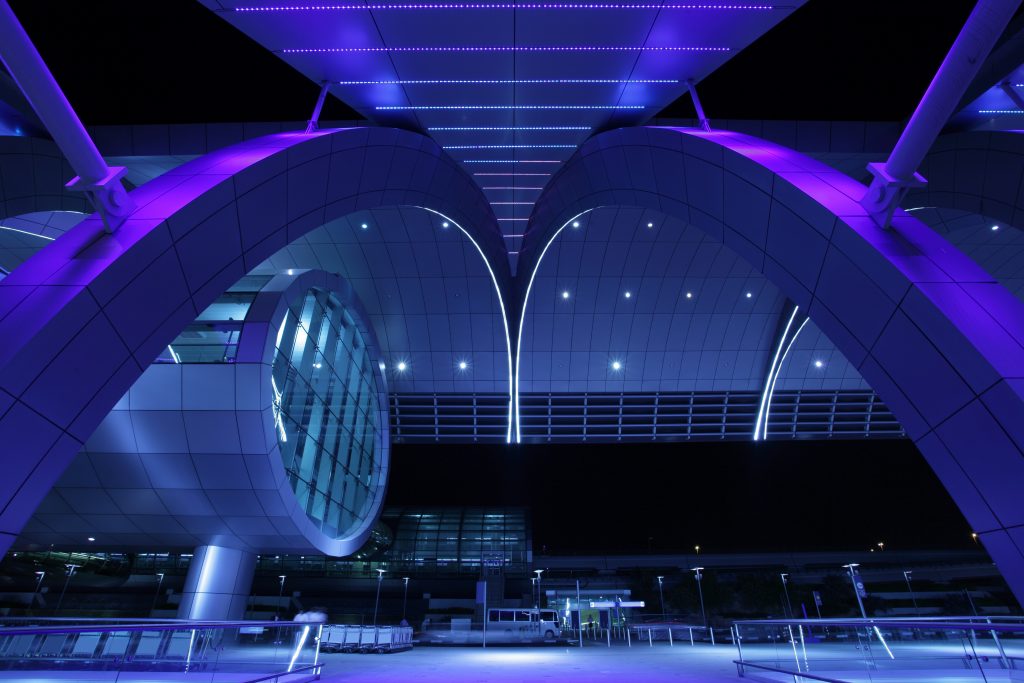 Exterior view of Dubai airport